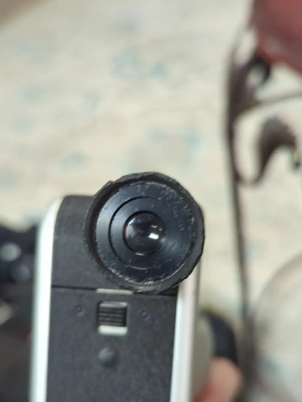 Vintage 8mm Film Camera - White and Black